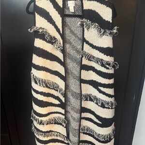 Chico's Black and White Knit Vest